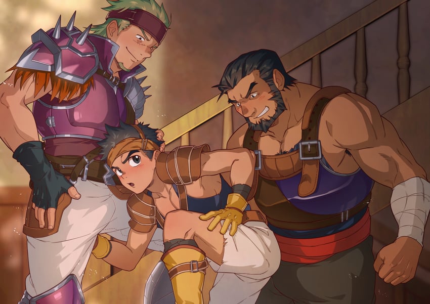 gerik, ross, and garcia (fire emblem and 1 more) drawn by ancpaghetti