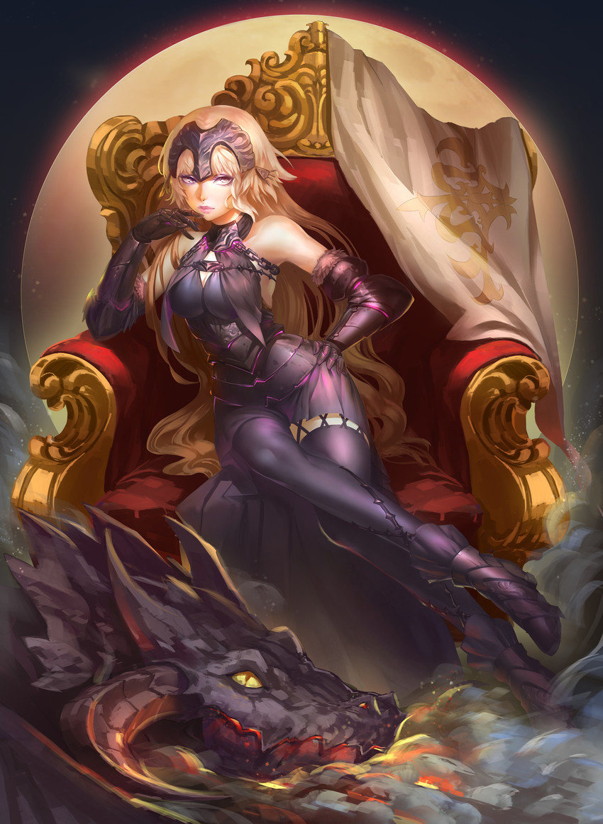 jeanne d'arc alter (fate and 1 more) drawn by hq19910119