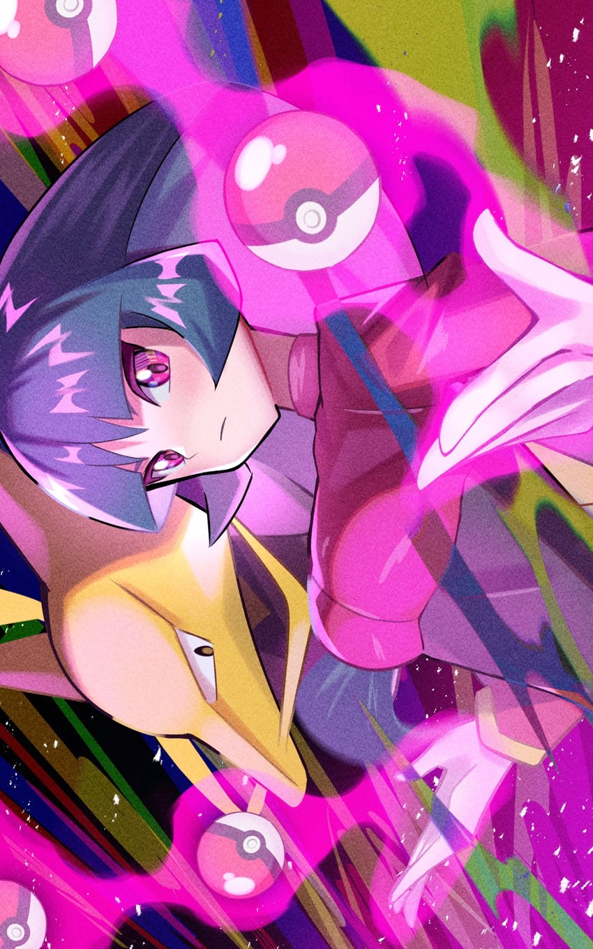 sabrina and alakazam (pokemon and 1 more) drawn by inana_umi