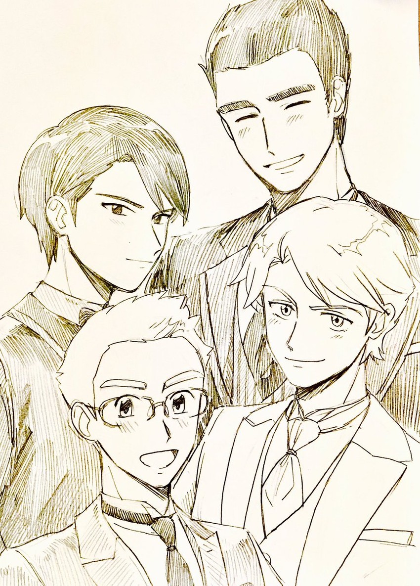 howard, kaoru, shingo, and bell (mujin wakusei survive) drawn by rakikoko