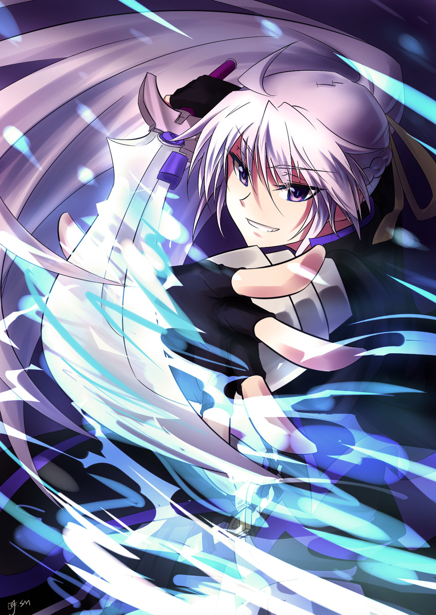 signum and laevatein (lyrical nanoha and 3 more) drawn by shumai_(sm318)