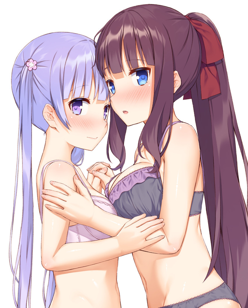 suzukaze aoba and takimoto hifumi (new game!) drawn by mikazuchi_zeus