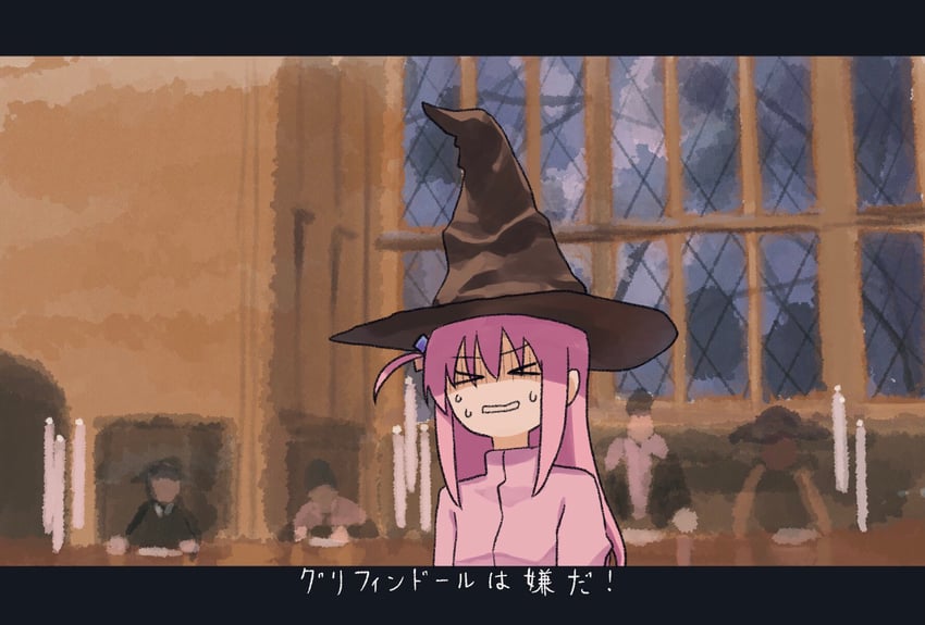 gotoh hitori and sorting hat (bocchi the rock! and 2 more) drawn by humichika