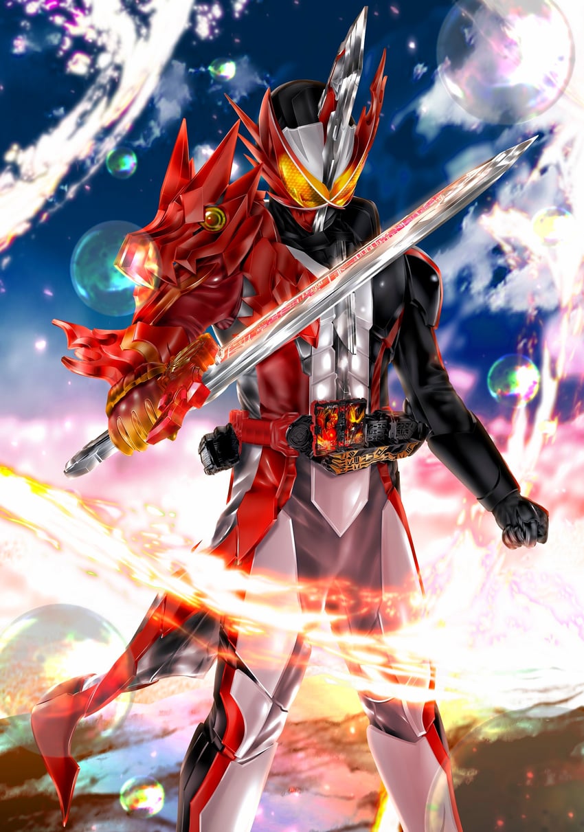 kamen rider saber (kamen rider and 1 more) drawn by kuzurx