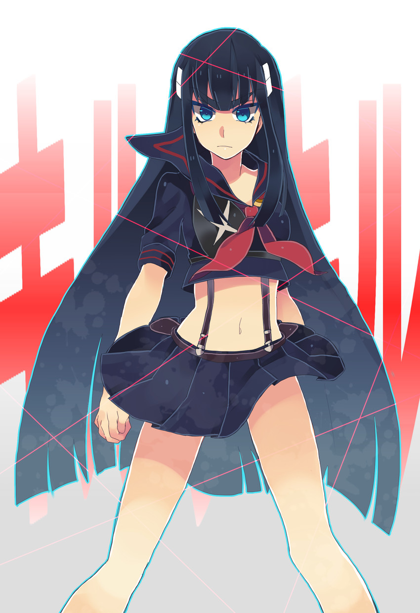 senketsu and kiryuuin satsuki (kill la kill) drawn by ramuneru_(elowell)