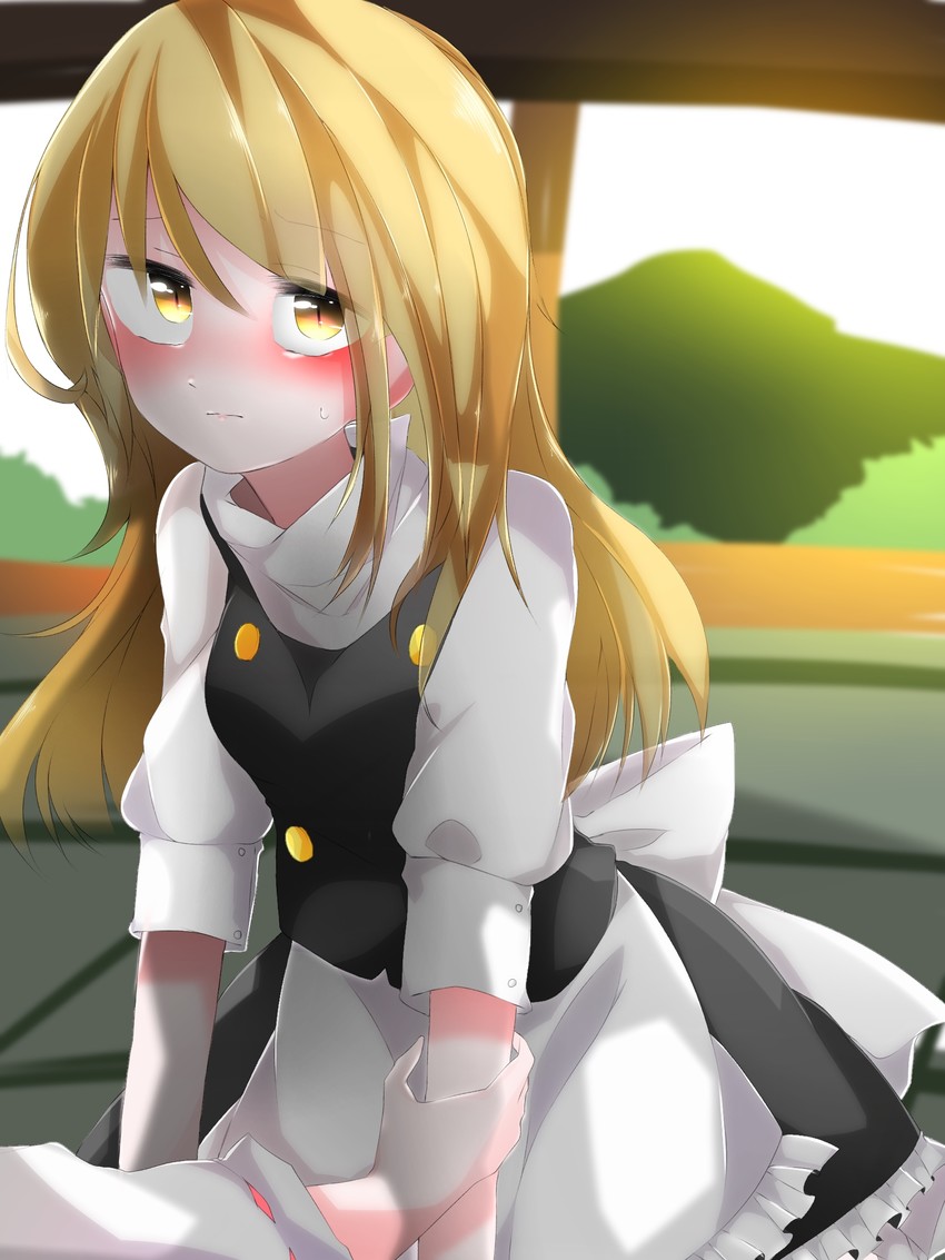 hakurei reimu and kirisame marisa (touhou) drawn by hiyorinrin