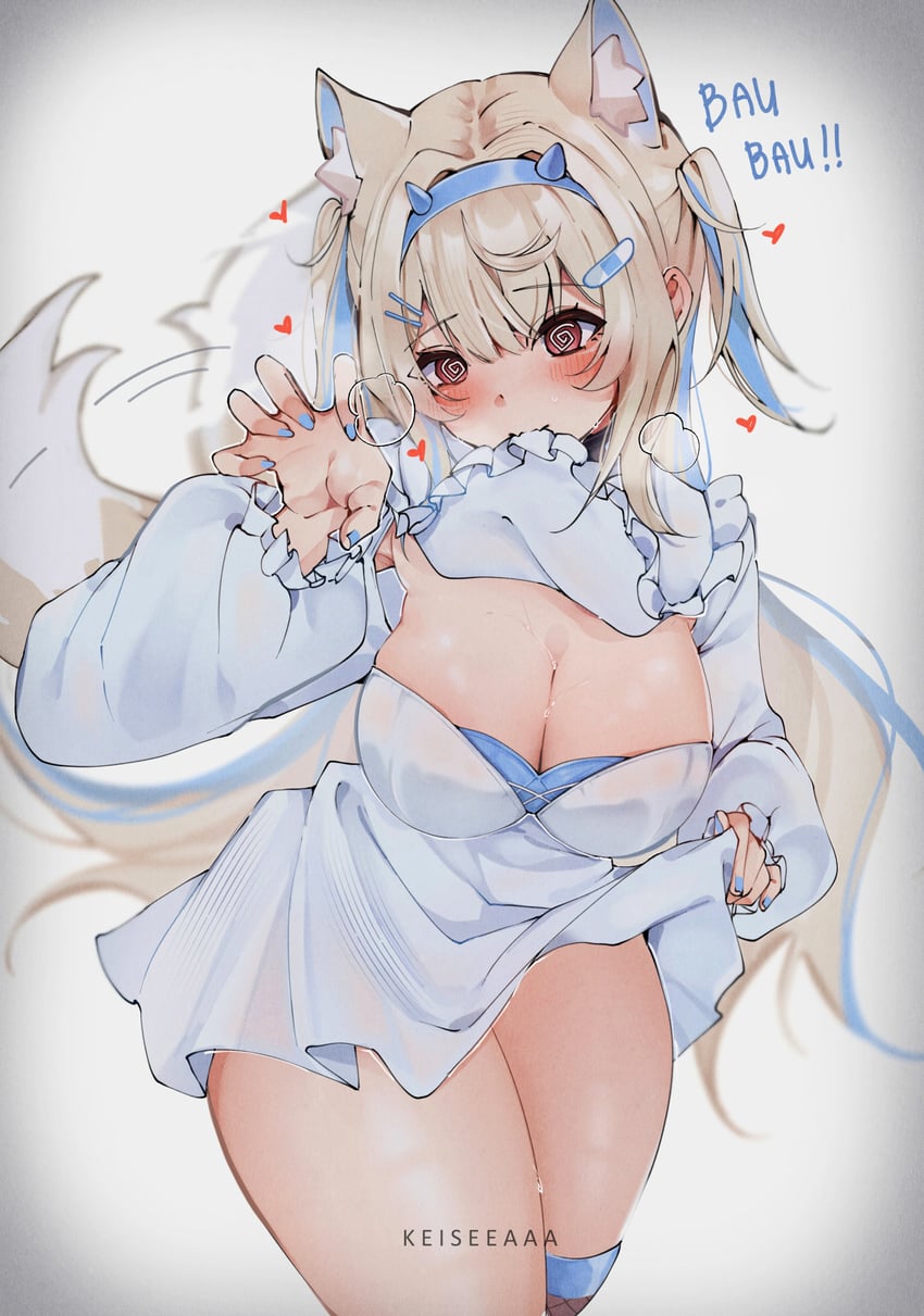 fuwawa abyssgard (hololive and 1 more) drawn by keisea