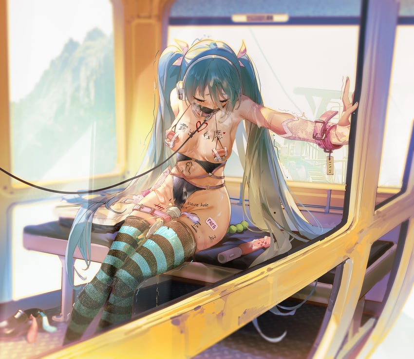 hatsune miku (vocaloid) drawn by ying_yi