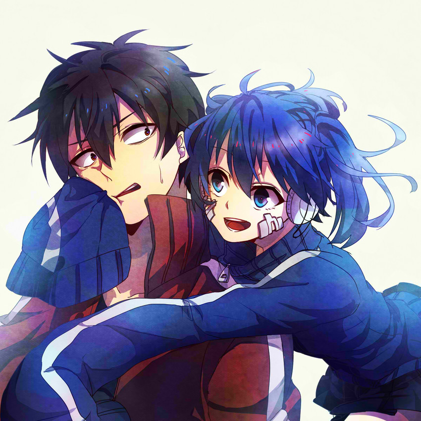 kisaragi shintarou and ene (kagerou project) drawn by nakaba_(mode)