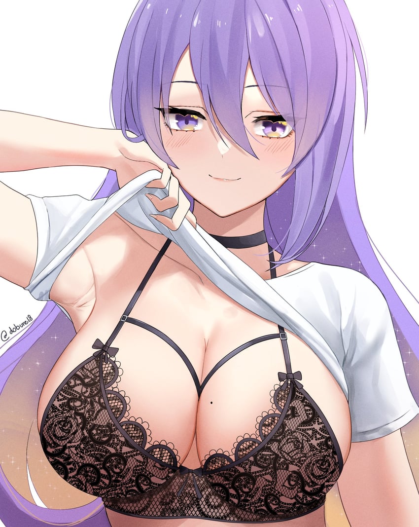 moona hoshinova (hololive and 1 more) drawn by dobure18