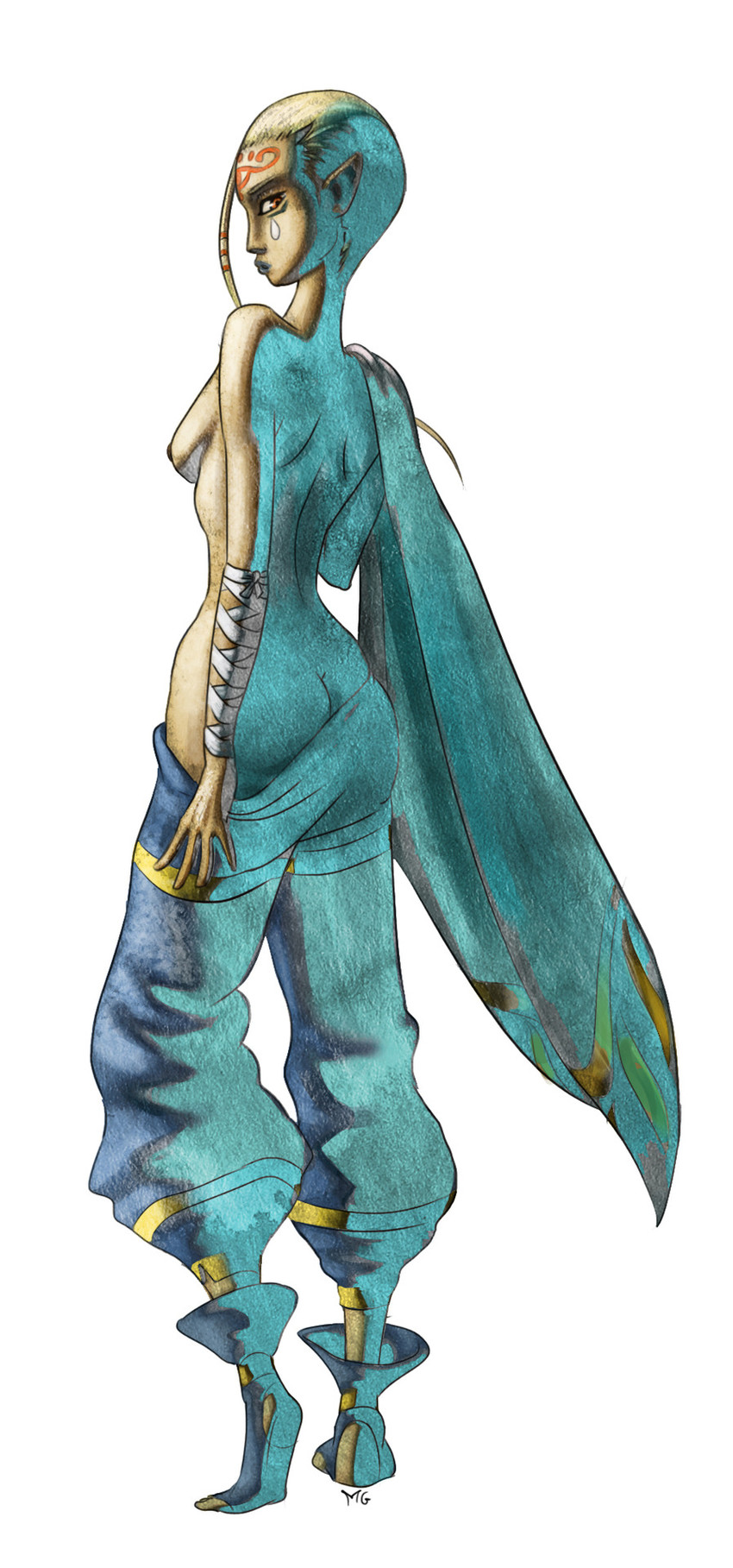 impa (the legend of zelda and 1 more) drawn by mario_grant