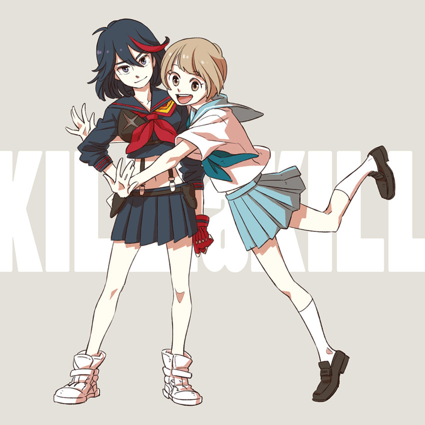 matoi ryuuko, senketsu, and mankanshoku mako (kill la kill) drawn by emi_(10-rankai)