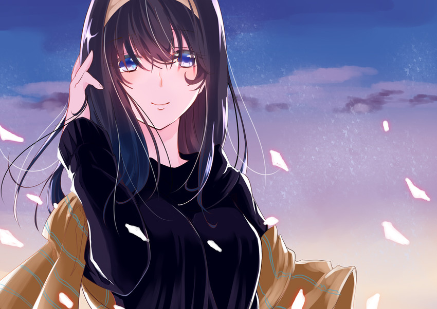 sagisawa fumika (idolmaster and 1 more) drawn by kelu.
