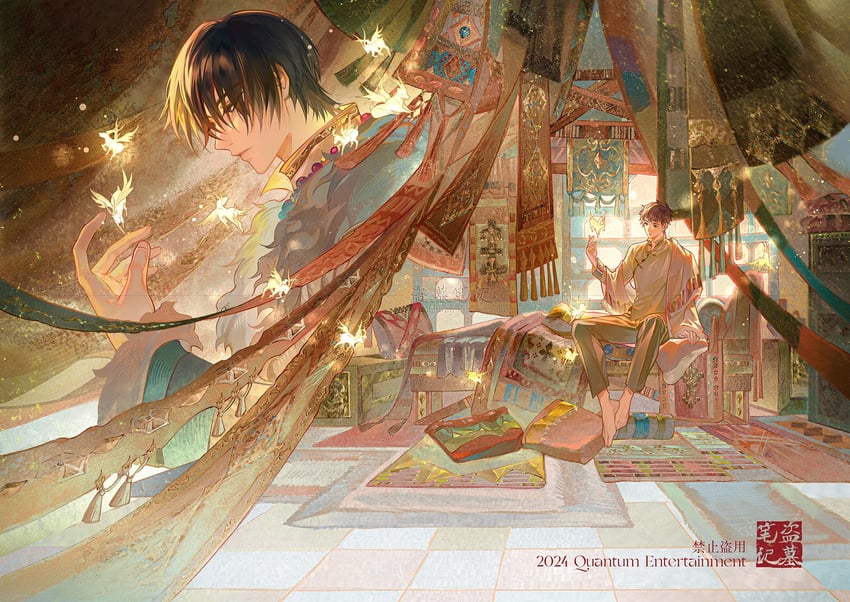 zhang qiling and wu xie (dao mu bi ji) drawn by yinzinmiemie