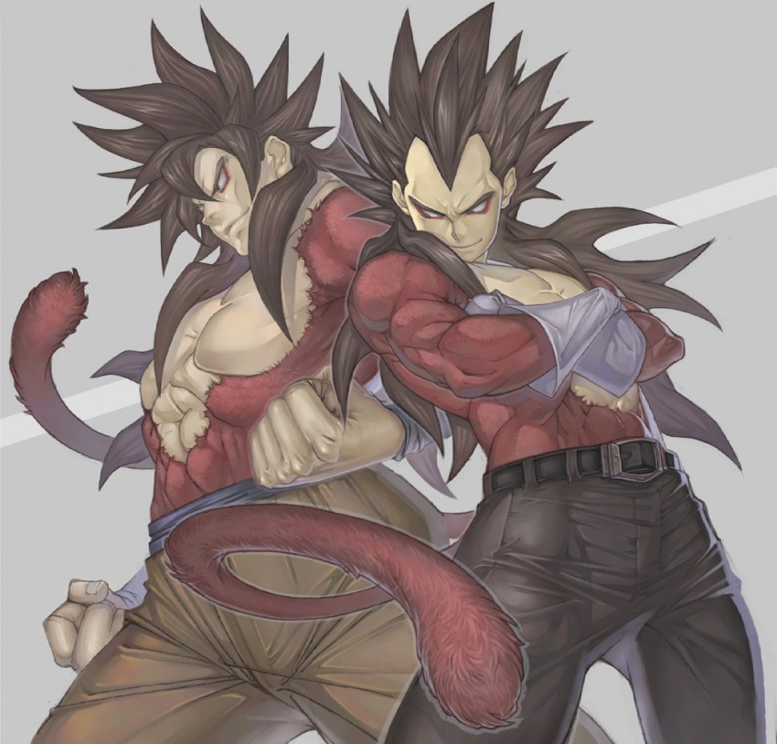 son goku and vegeta (dragon ball and 1 more) drawn by katsutake