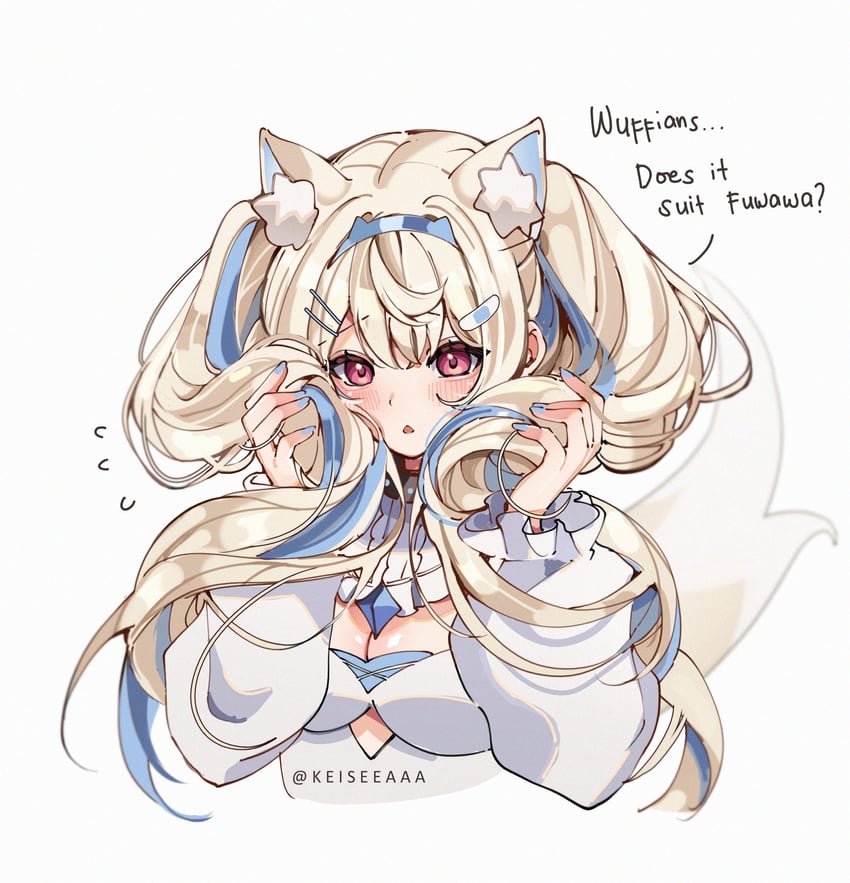 fuwawa abyssgard (hololive and 1 more) drawn by keisea