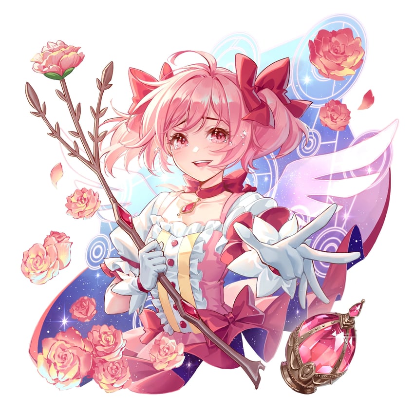 kaname madoka (mahou shoujo madoka magica) drawn by maple_(maplehy)
