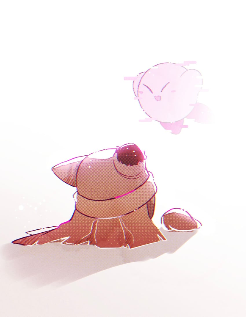 kirby, magolor, and interdimensional magolor (kirby and 2 more) drawn by fukkatsu_no_maya
