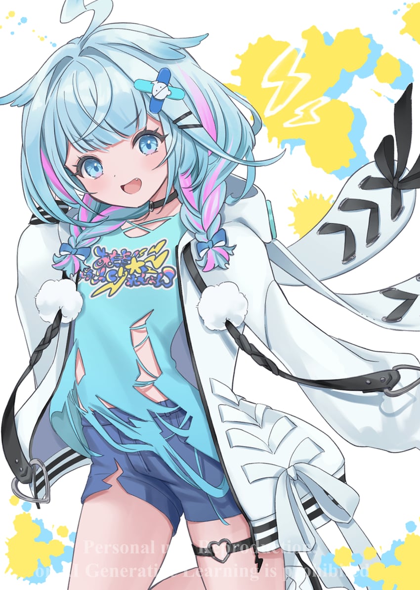 mizumiya su (hololive and 1 more) drawn by chabo_(x_xhauntedx_x)