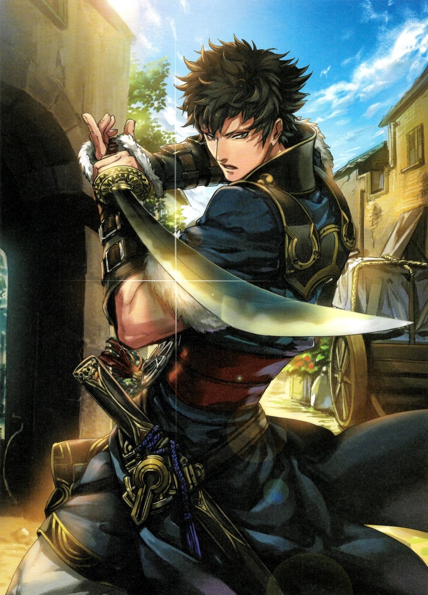 lon'qu (fire emblem and 2 more) drawn by kuroba.k