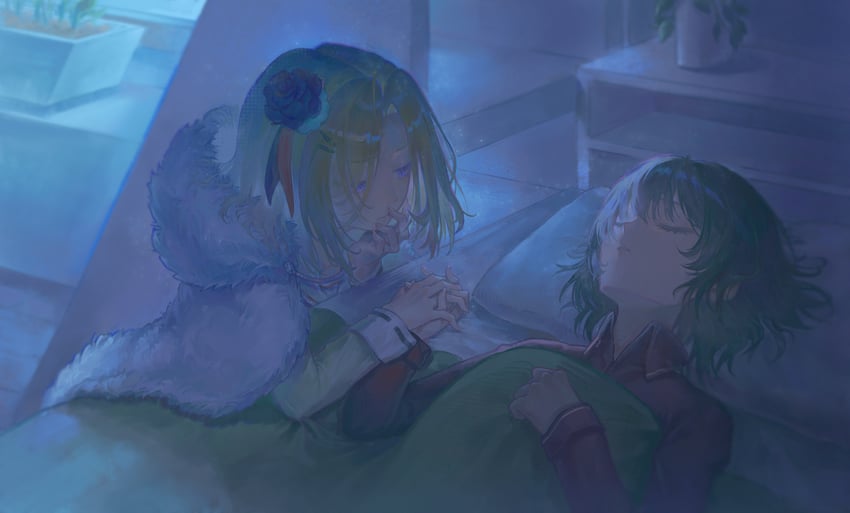 aoi erika and minase ichigo (heaven burns red) drawn by kea_(hongsirongxiaodangaohongbeizhong)