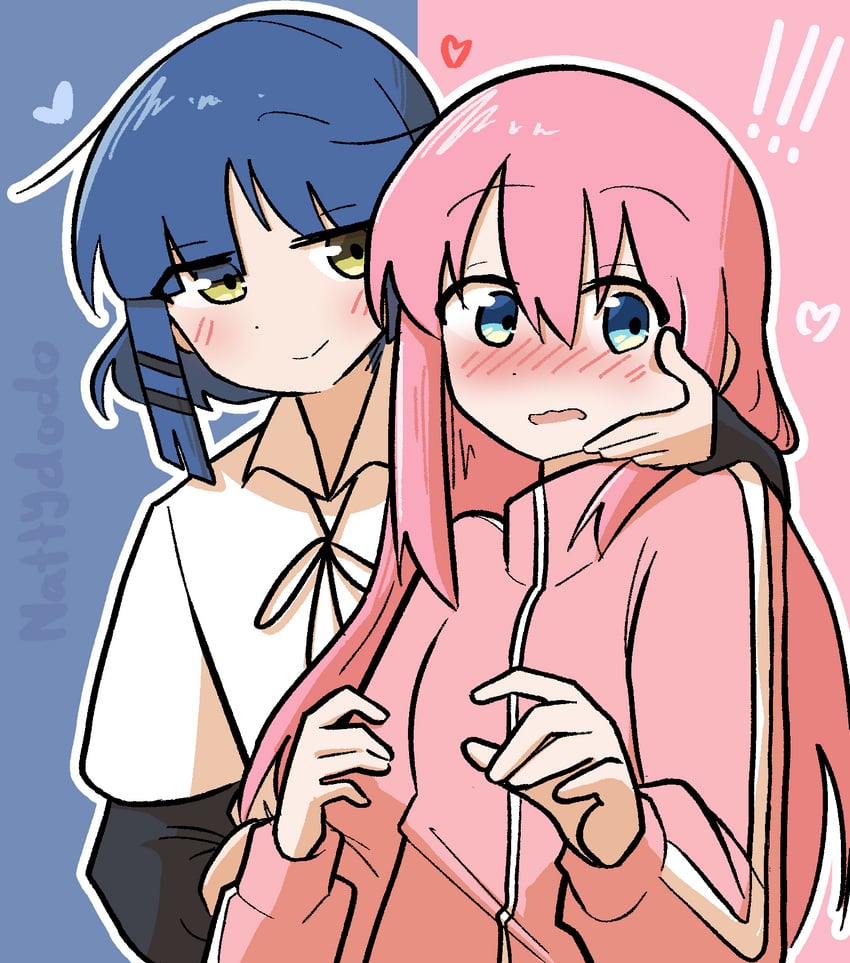 gotoh hitori and yamada ryo (bocchi the rock!) drawn by nattydodo_002