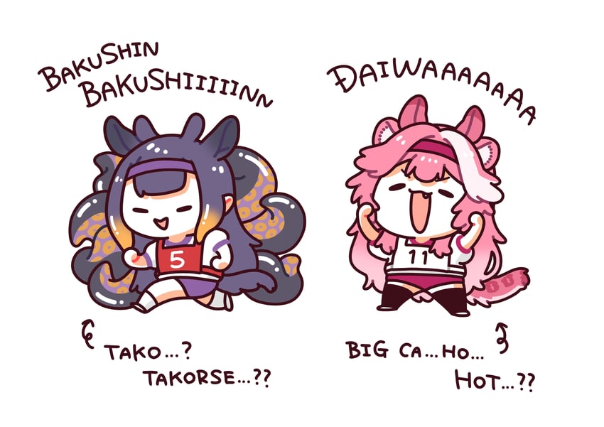 ninomae ina'nis and raora panthera (hololive and 2 more) drawn by mochigome_(h0_pj)