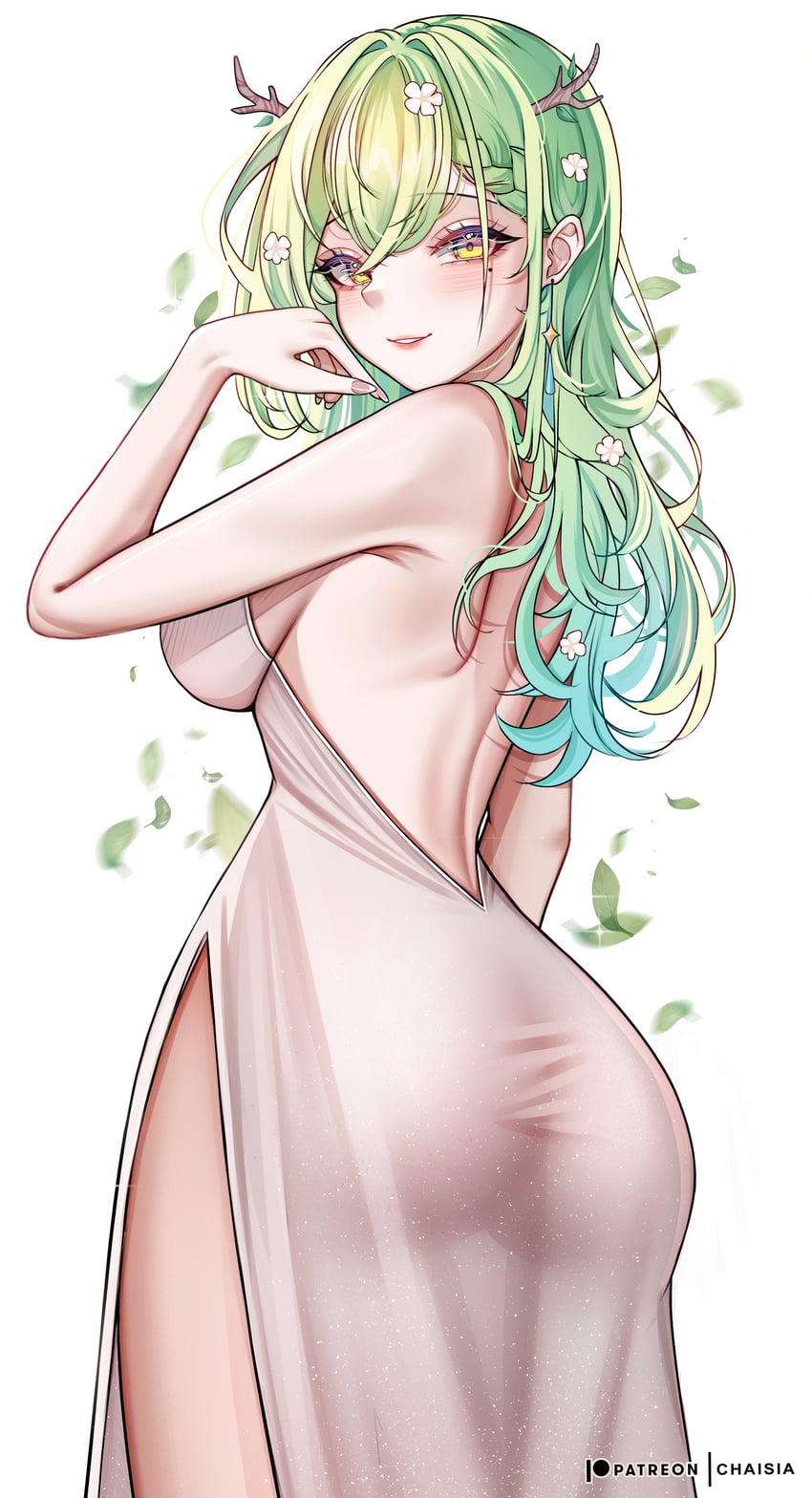 ceres fauna (hololive and 1 more) drawn by chaisia_art