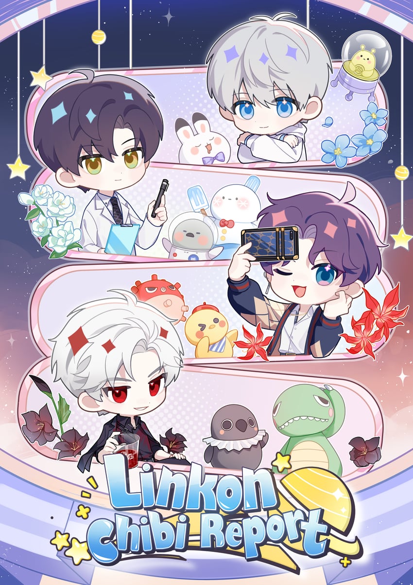 sylus, xavier, rafayel, and zayne (love and deepspace)