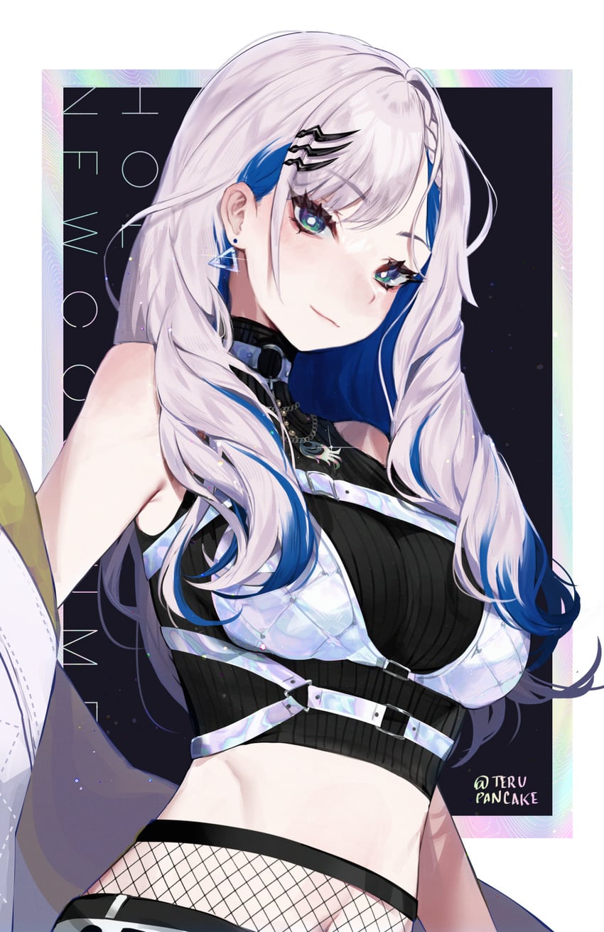pavolia reine (hololive and 1 more) drawn by terupancake