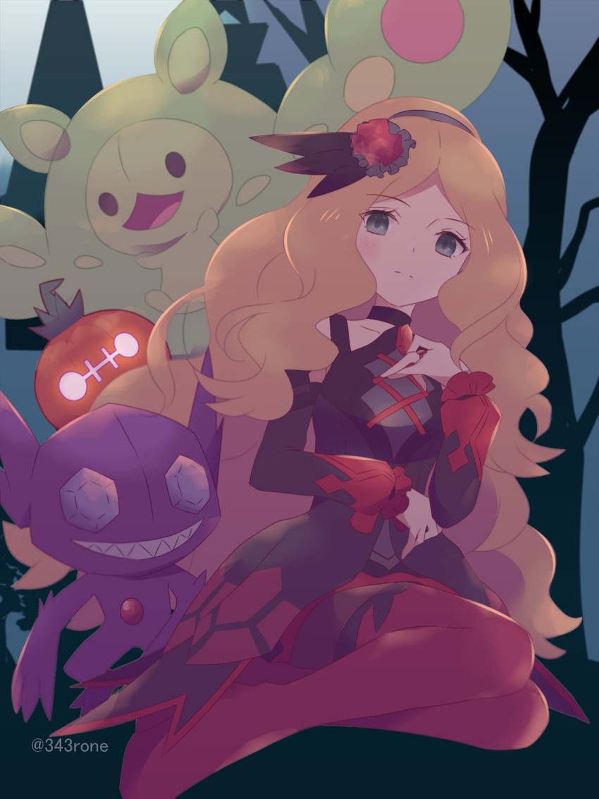 sableye, reuniclus, and caitlin (pokemon and 1 more) drawn by 343rone