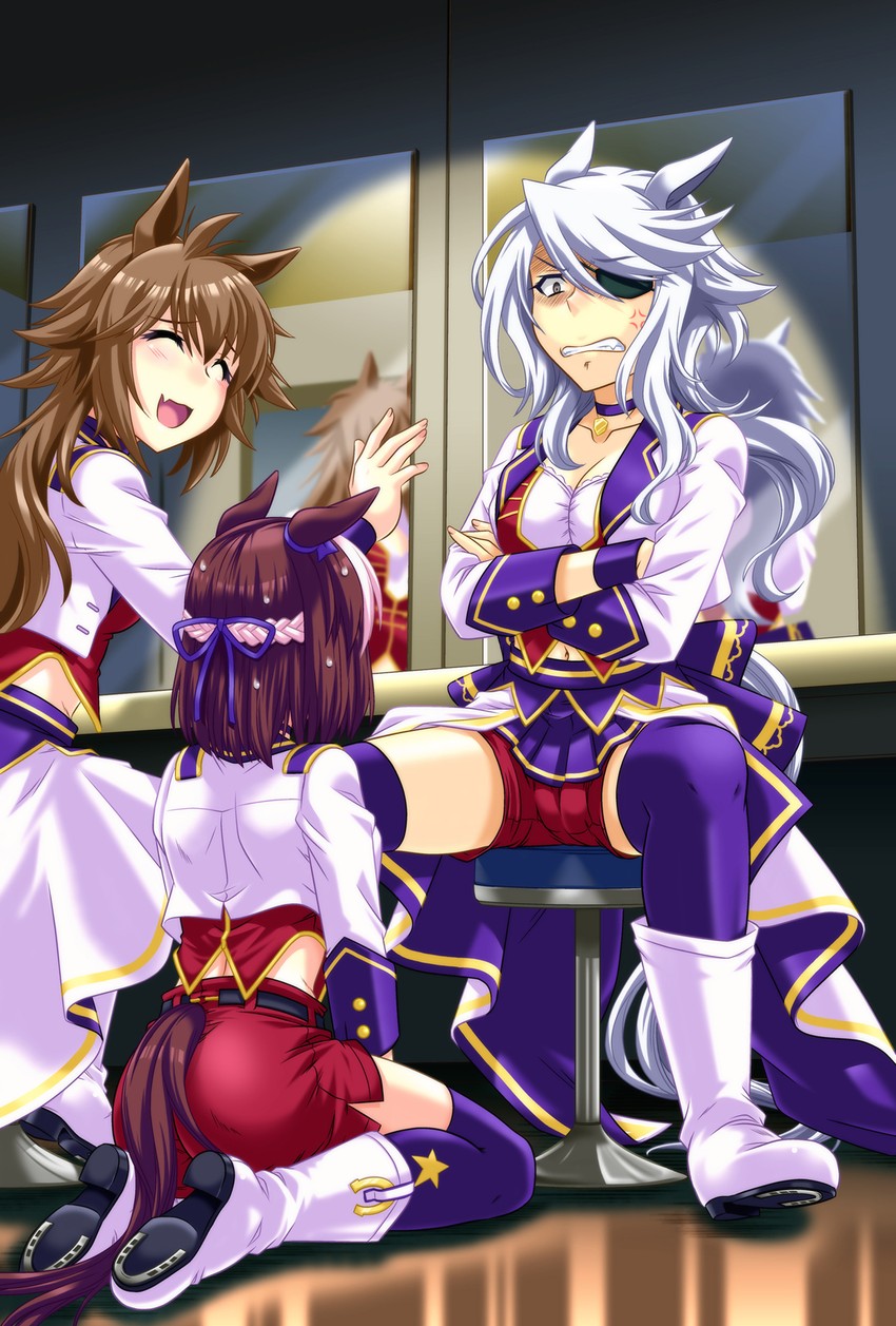 special week and queen beret (umamusume) drawn by umajiri_gyuunyuu