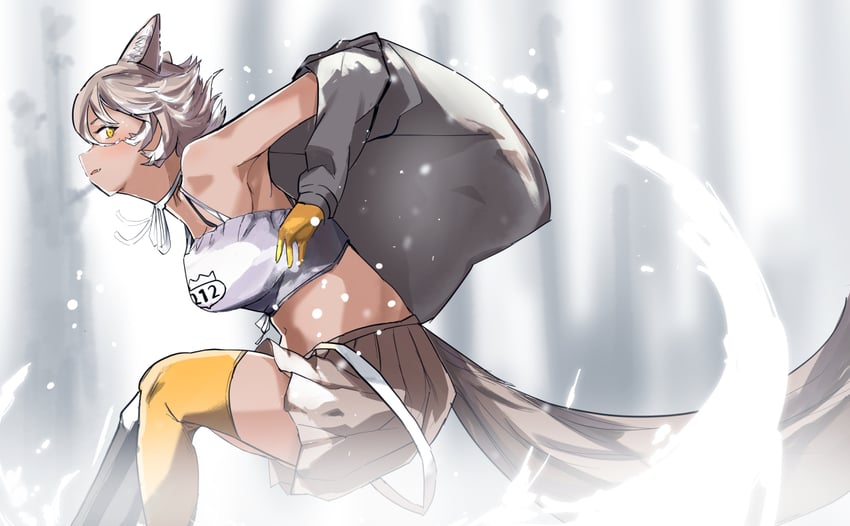 coyote (kemono friends and 1 more) drawn by llb