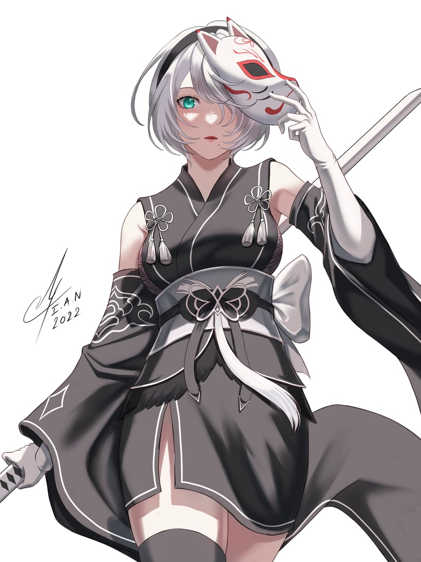 2b (nier and 1 more) drawn by i_a_n