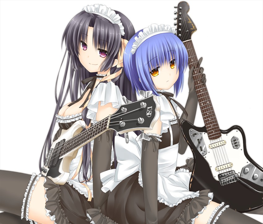 kurugaya yuiko and nishizono mio (little busters!) drawn by matsuda_hikari