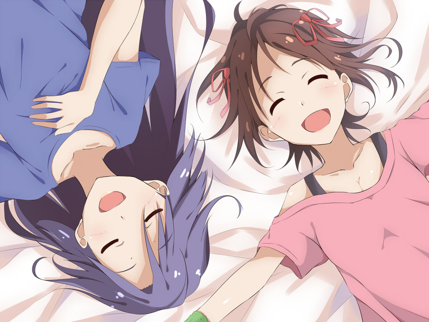 kisaragi chihaya and amami haruka (idolmaster) drawn by hitotsuki_nanoka