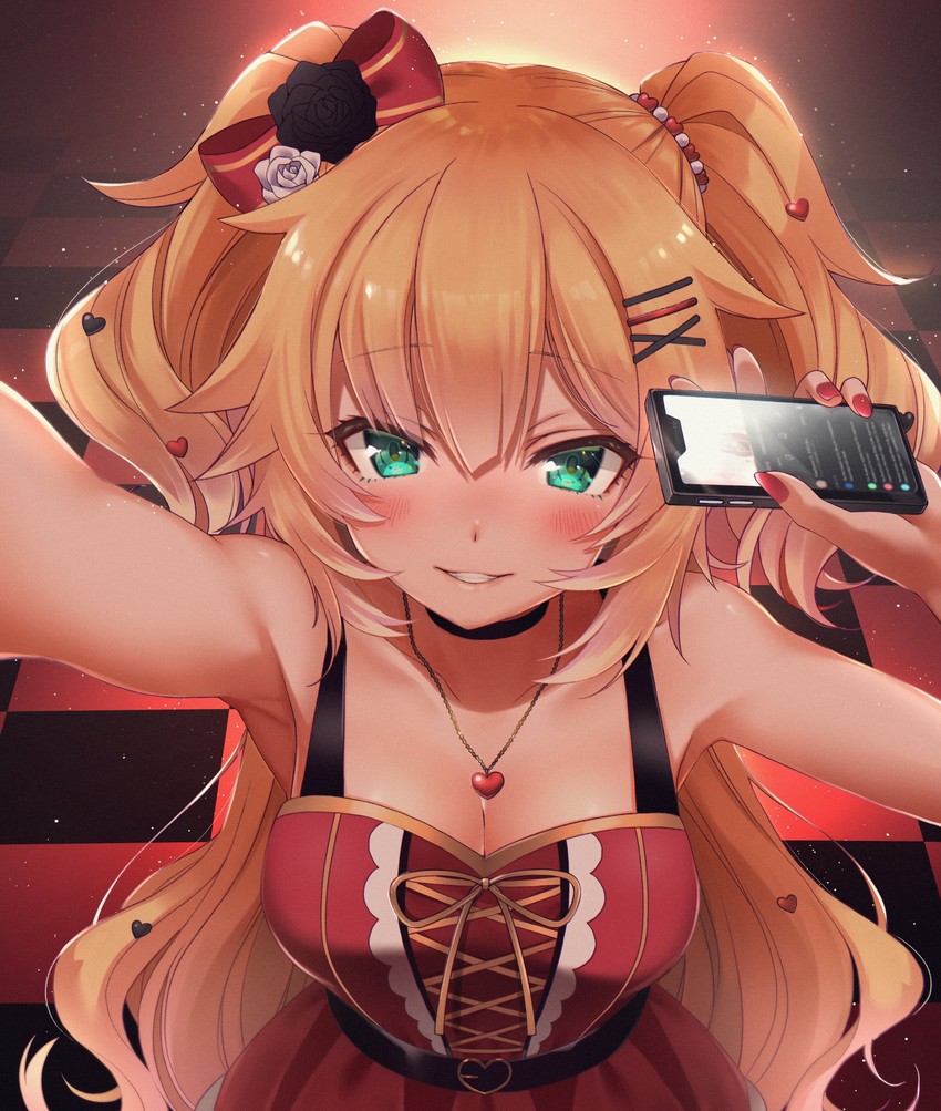 akai haato (hololive and 1 more) drawn by makinan