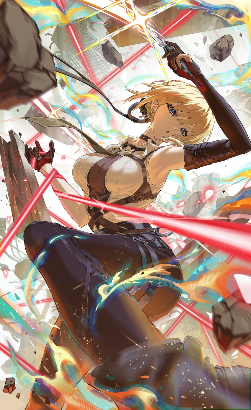 evelyn chevalier (zenless zone zero) drawn by yo-ba_yo