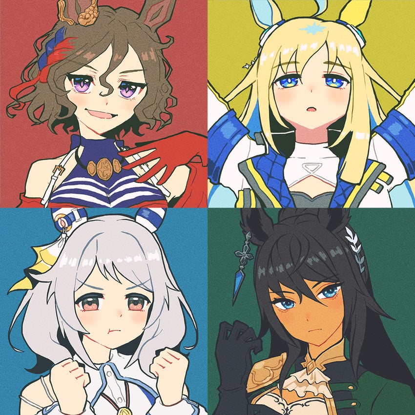 hishi miracle, neo universe, symboli kris s, and tap dance city (umamusume) drawn by nenbutsu_0416