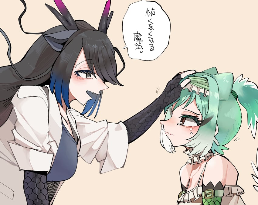 black dragon and chinese water dragon (kemono friends and 1 more) drawn by kanmoku-san