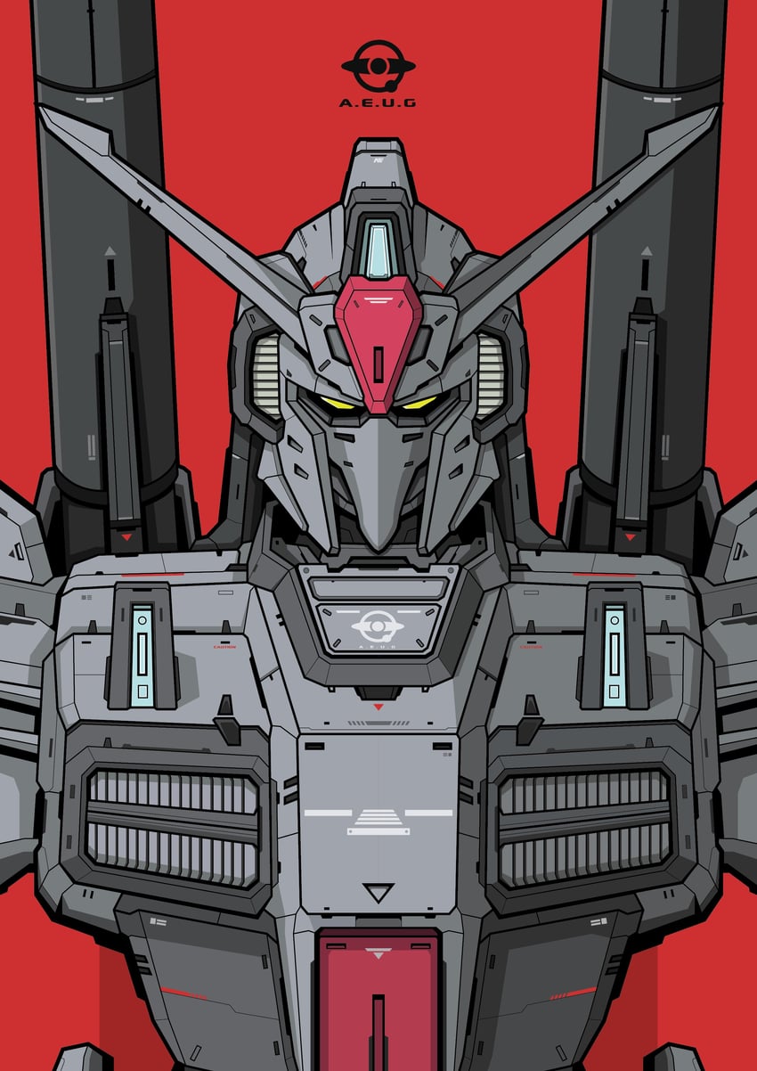 gundam mk iii (gundam and 2 more) drawn by voxiela