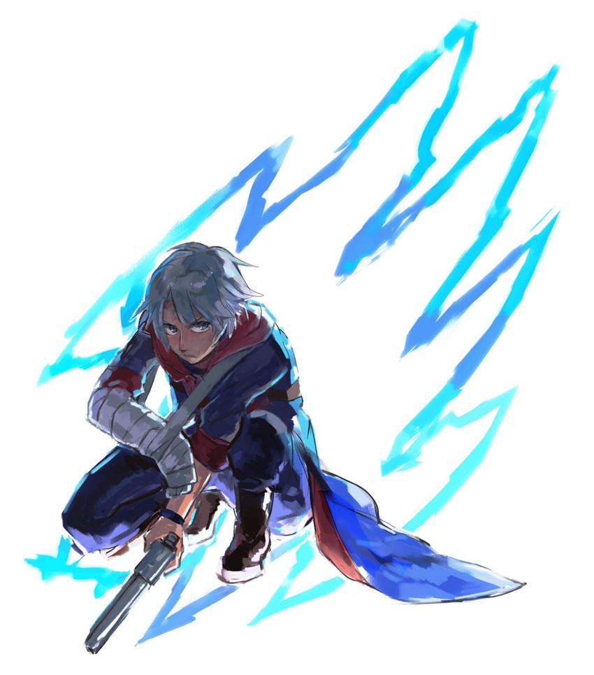 nero (devil may cry and 1 more) drawn by kazune_(baumkuchen)