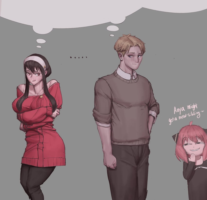 yor briar, anya, and twilight (spy x family) drawn by wjs07