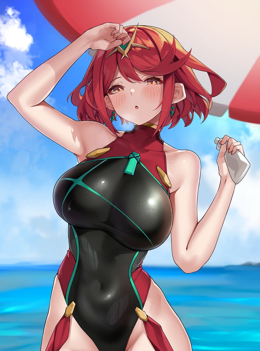 pyra (xenoblade chronicles and 1 more) drawn by matrix16