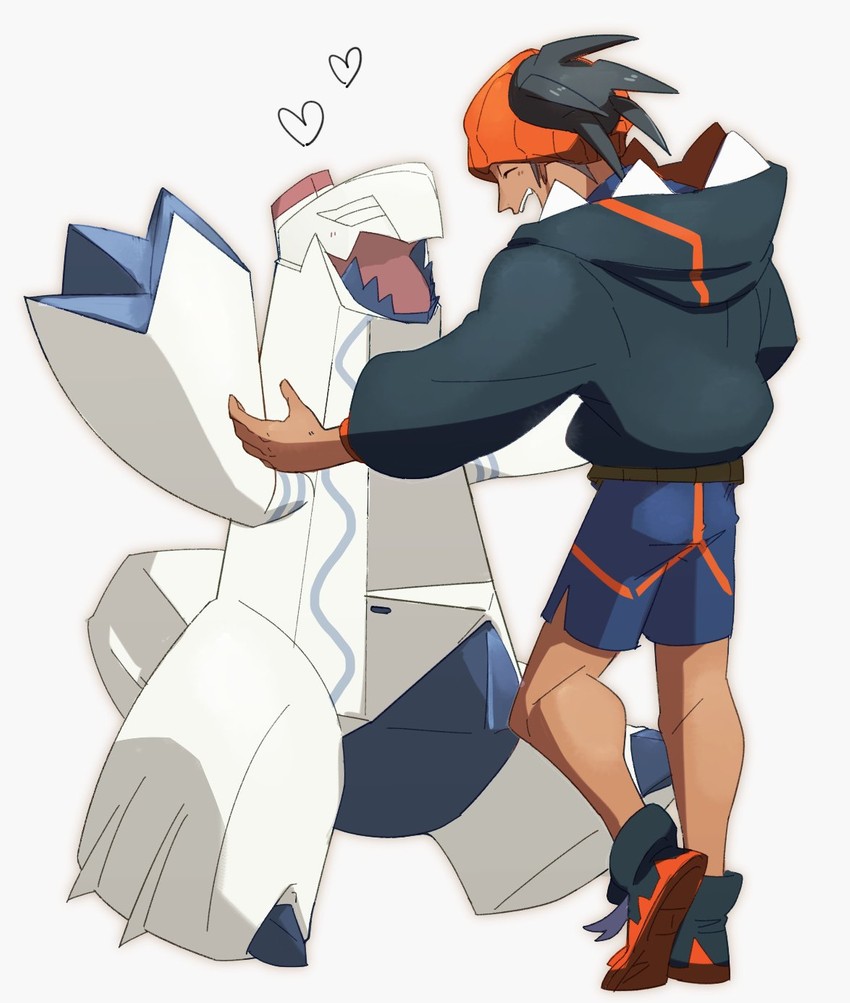 raihan and duraludon (pokemon and 1 more) drawn by morio_(poke_orio)
