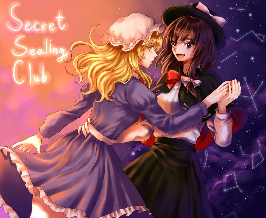 usami renko and maribel hearn (touhou) drawn by kuya_(hey36253625)