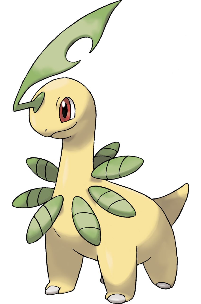 bayleef (pokemon and 1 more) drawn by sugimori_ken