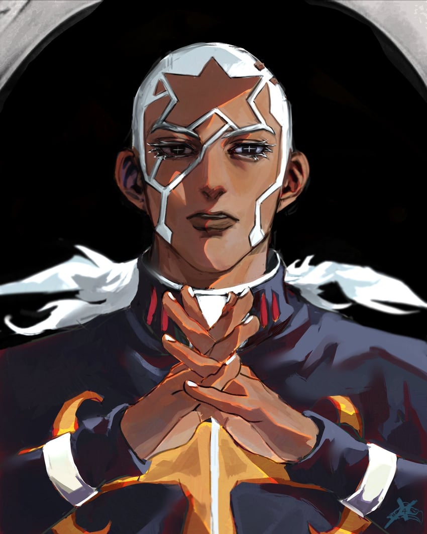 enrico pucci (jojo no kimyou na bouken and 1 more) drawn by snakepit_xxx