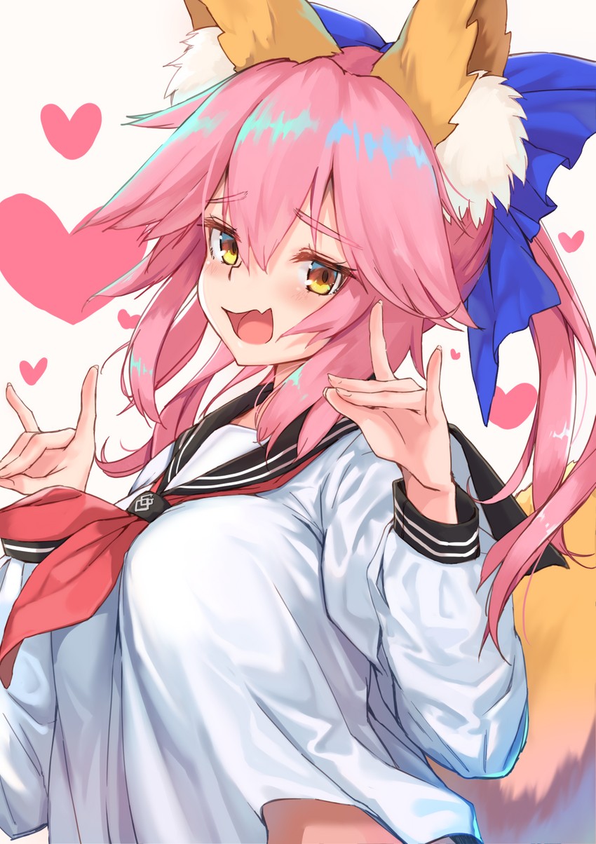 tamamo and tamamo no mae (fate and 1 more) drawn by maru_(maru1625)