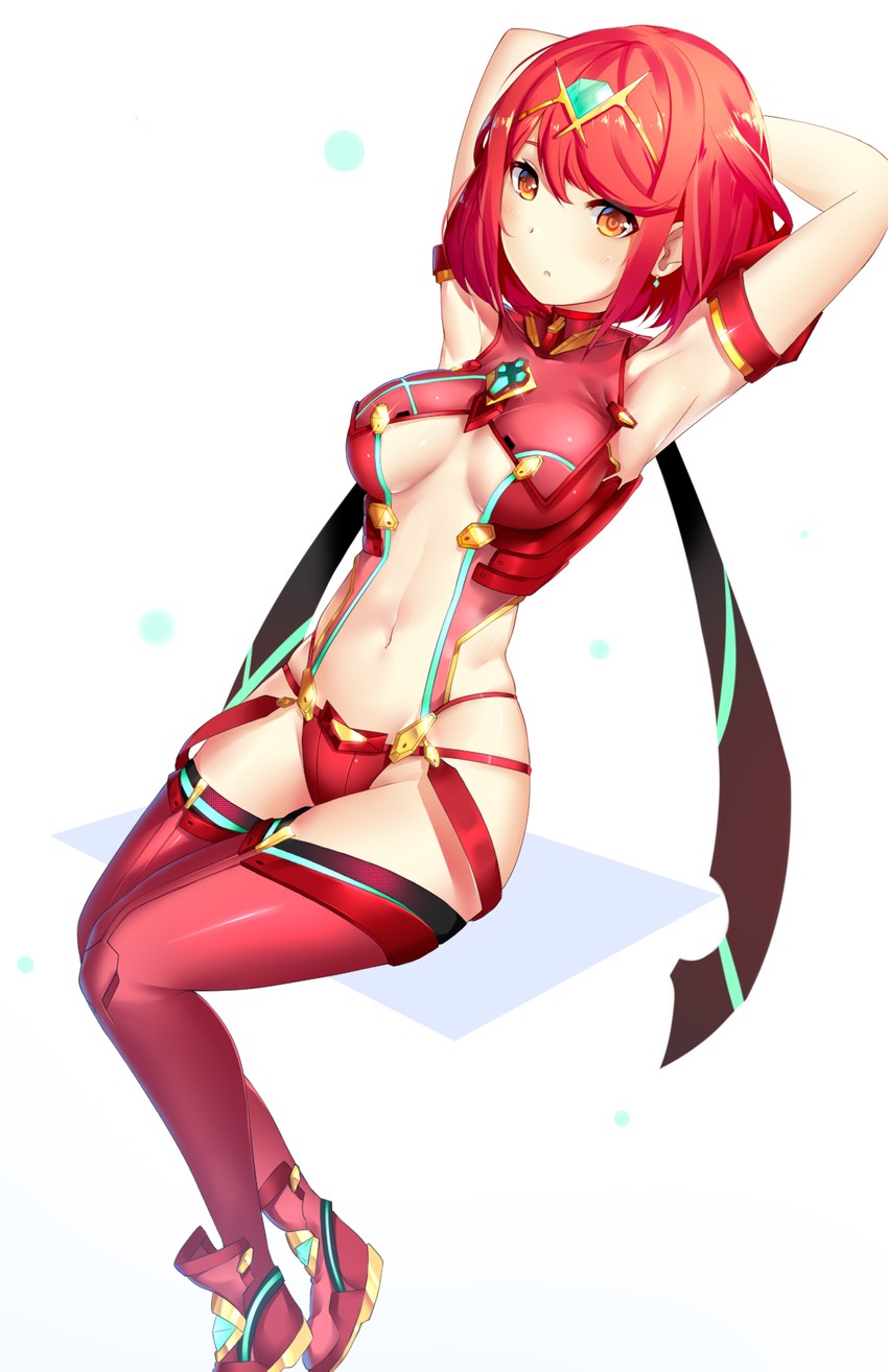 pyra (xenoblade chronicles and 1 more) drawn by tsukimaru
